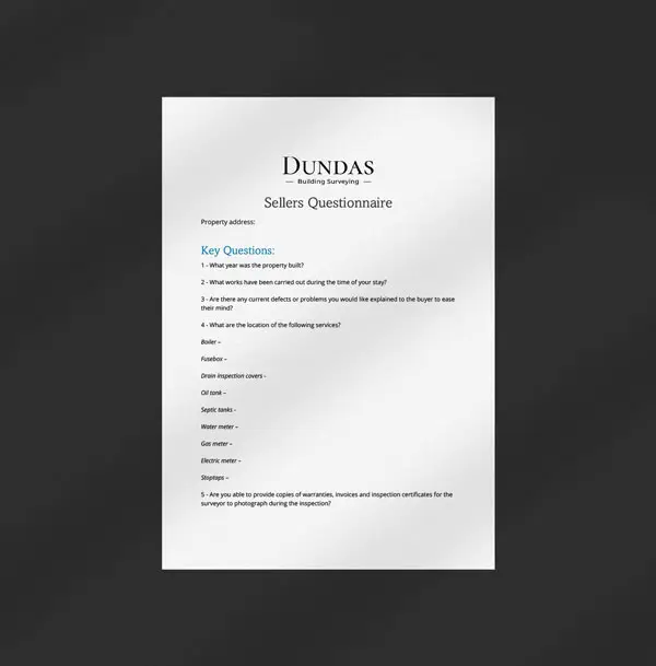 Sellers Questionnaire preview